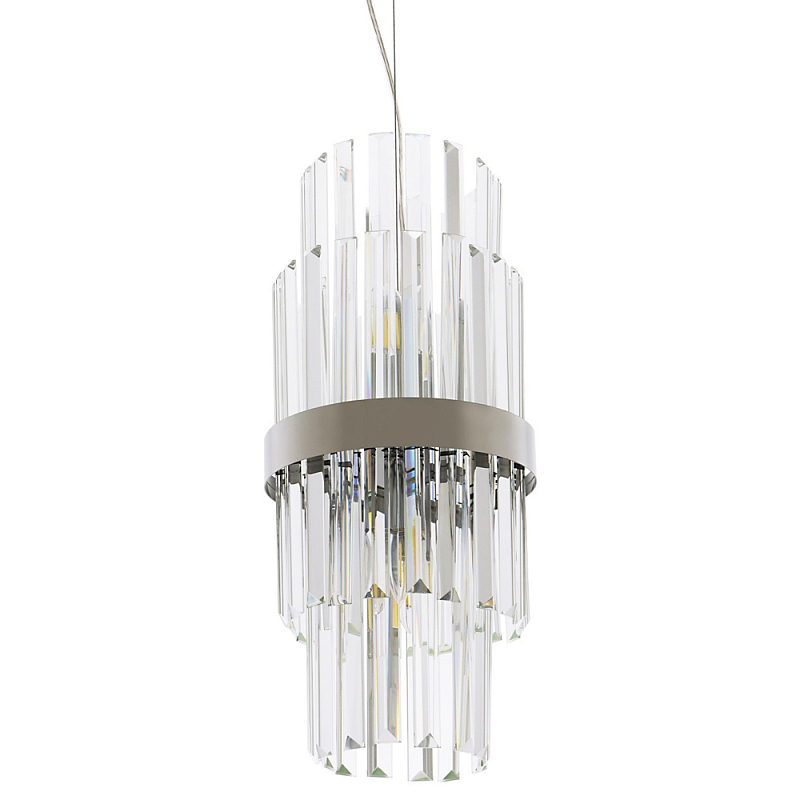 Подвесной светильник Deniel Crystal Hanging Lamp Chrome Хром Прозрачный Подвесной светильник Deniel Crystal Hanging Lamp Chrome Хром Прозрачный в Липецке | Loft Concept