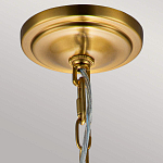 Подвесной светильник латунного цвета с прозрачным стеклянным плафоном Feiss варинант исполнения - 3 | Loft Concept в Липецке