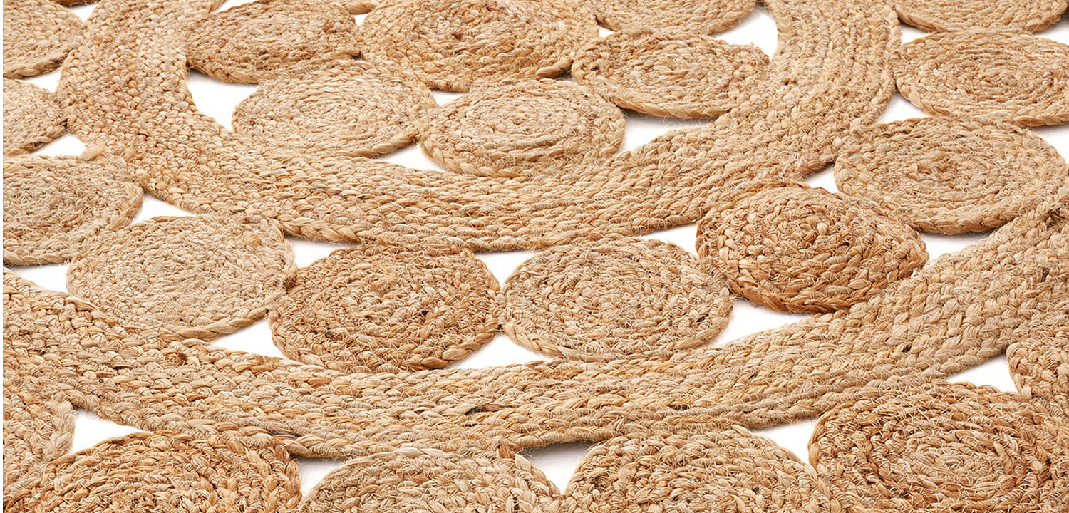 Ковер Wicker Circles Carpet 100% джут Ковер Wicker Circles Carpet 100% джут - Loft-Concept в Липецке