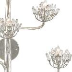 Бра серебряное в виде растения Silver Flower Glade варинант исполнения - 1 | Loft Concept в Липецке