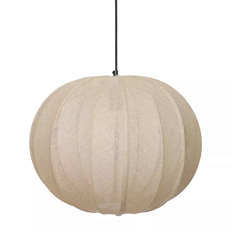 Подвесной светильник с бежевым тканевым абажуром Modern Textured Table Lamp Бежевый Подвесной светильник с бежевым тканевым абажуром Modern Textured Table Lamp Бежевый в Липецке | Loft Concept