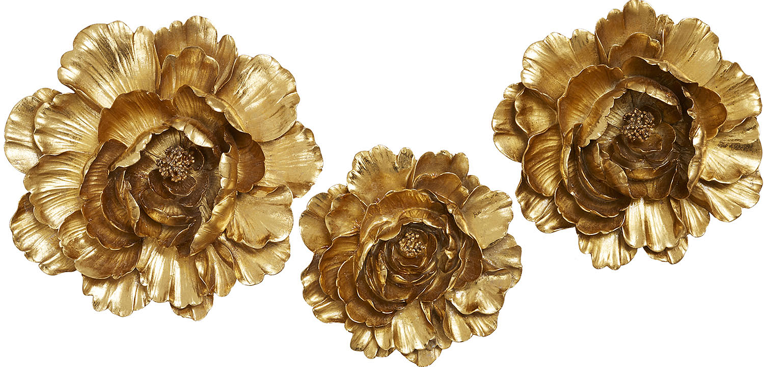 Аксессуар на стену Decor Flowers Rose Hip gold Аксессуар на стену Decor Flowers Rose Hip gold - Loft-Concept в Липецке