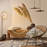 Чехол на подушку с узором в этно-стиле Blue Ikat варинант исполнения - 7 | Loft Concept в Липецке