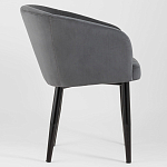 Мягкое кресло на металлических ножках Shaggy Dark Grey варинант исполнения - 2 | Loft Concept в Липецке