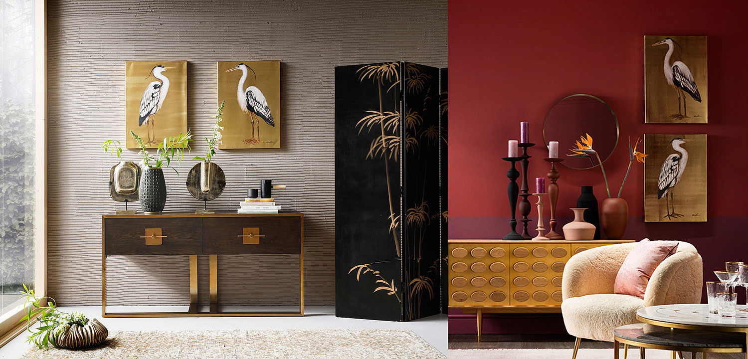 Картина Gold Heron II Картина Gold Heron II - Loft-Concept в Липецке