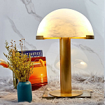 Настольная лампа c абажуром в форме купола из натурального камня  Heavenly Harmony варинант исполнения - 3 | Loft Concept в Липецке