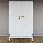 Платяной шкаф Elsa Dreams White с 2-мя фасадами варинант исполнения - 5 | Loft Concept в Липецке