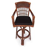 Барный стул из ротанга Eloise коричневый варинант исполнения - 2 | Loft Concept в Липецке