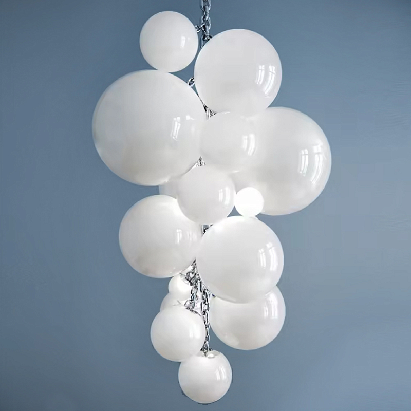 Люстра Grape Balls Белое стекло Белый Люстра Grape Balls Белое стекло Белый в Липецке | Loft Concept