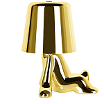 Настольная лампа фигурная золотого цвета с гладким абажуром Высота 17 см Sophia варинант исполнения - 4 | Loft Concept в Липецке