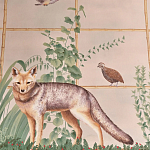 Обои ручная роспись Trellised Menagerie Standard colourway on scenic paper варинант исполнения - 2 | Loft Concept в Липецке