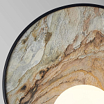 Бра круглое с каменным диском в металлической раме Sandstone Painting варинант исполнения - 2 | Loft Concept в Липецке