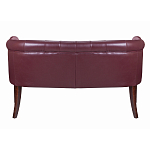 Диван из натуральной кожи на 4-х деревянных ножках из массива бука Chloe Leather Seating vine варинант исполнения - 3 | Loft Concept в Липецке