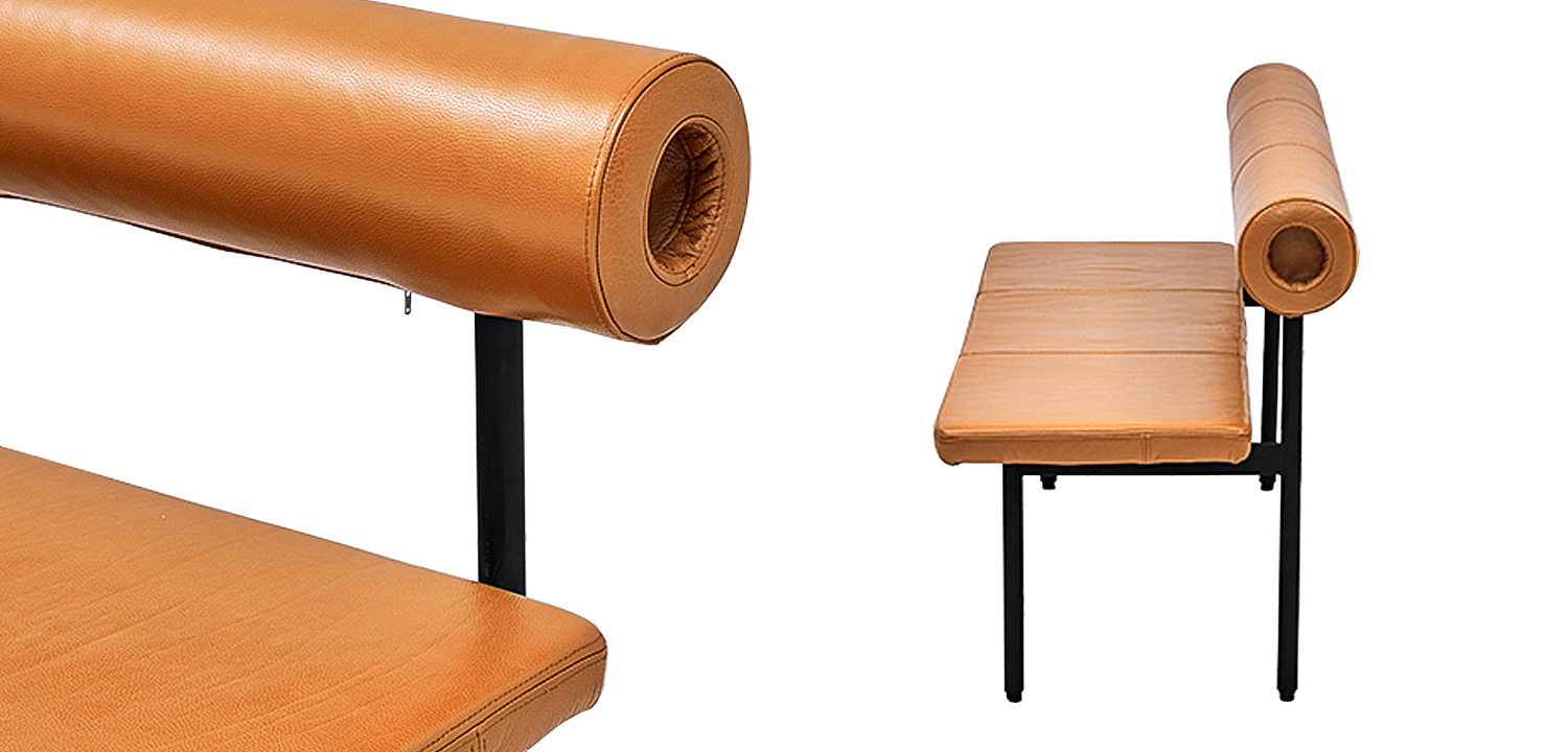 Диван-скамья с обивкой из натуральной кожи Timms Leather Sofa Bench Диван-скамья с обивкой из натуральной кожи Timms Leather Sofa Bench - Loft-Concept в Липецке