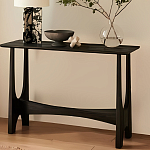 Консоль деревянная чёрная Black Tanner варинант исполнения - 4 | Loft Concept в Липецке