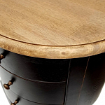 Комод маленький круглый c 3-мя ящиками и состаренным эффектом Vintage варинант исполнения - 2 | Loft Concept в Липецке