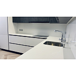 Угловой кухонный гарнитур Жемчужный белый Серый Clarke Kitchen Set White Grey варинант исполнения - 8 | Loft Concept в Липецке