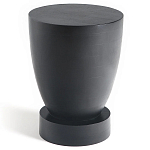 Приставной столик из массива манго Tom-tom Black варинант исполнения - 1 | Loft Concept в Липецке