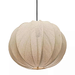 Подвесной светильник с бежевым тканевым абажуром Modern Textured Table Lamp варинант исполнения - 2 | Loft Concept в Липецке