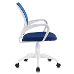 Офисное кресло с основанием из белого пластика Desk chairs Blue варинант исполнения - 3 | Loft Concept в Липецке