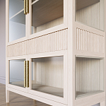 Витрина Primo со стеклянными фасадами и 2 ящиками Светлый дуб варинант исполнения - 5 | Loft Concept в Липецке