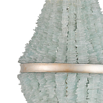 Люстра с каскадом из стеклянных декоративных элементов Shining Sea Glass варинант исполнения - 1 | Loft Concept в Липецке