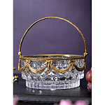 Корзиночка из прозрачного стекла с бронзовой ручкой Eden Garden варинант исполнения - 4 | Loft Concept в Липецке