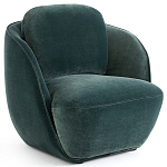 Полукруглое мягкое кресло Halle Green Armchair варинант исполнения - 2 | Loft Concept в Липецке