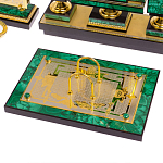 Настольный письменный набор из малахита с декором в виде лошади Leader Organizer варинант исполнения - 3 | Loft Concept в Липецке