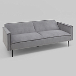 Диван современный вельветовый прямой Worcester Серый варинант исполнения - 4 | Loft Concept в Липецке