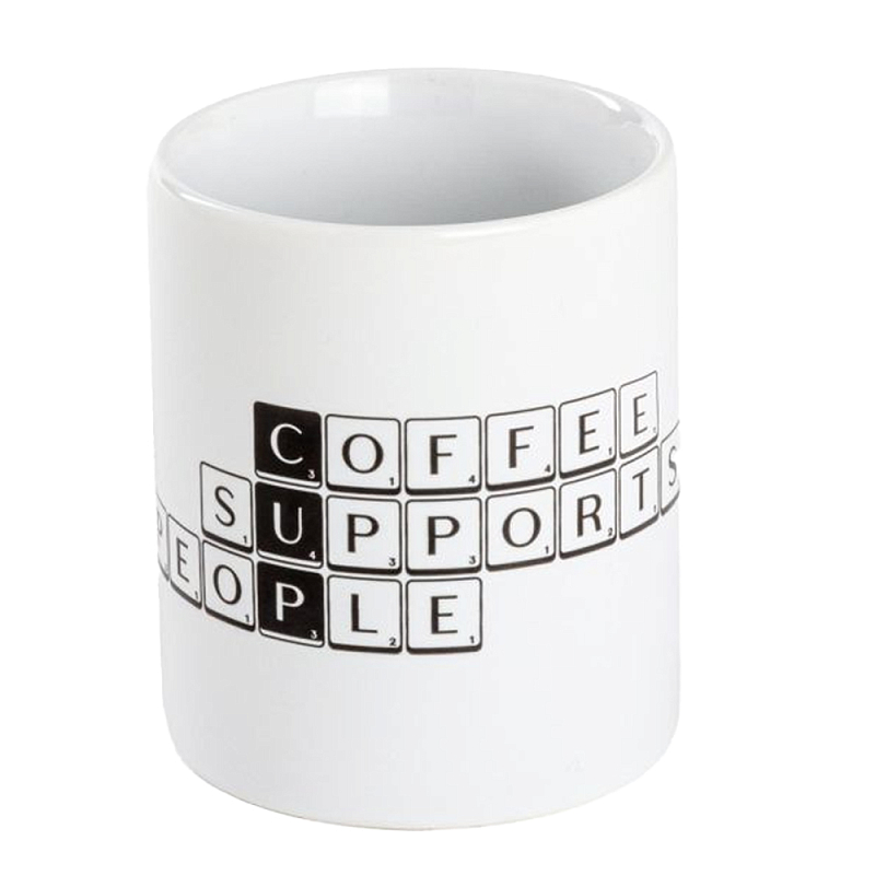 Кружка Seletti Tiles and Tales Cup Белый Черный в Липецке | Loft Concept 