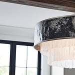 Люстра круглая с подвесками из текстурированного стекла молочного цвета Hinkley варинант исполнения - 7 | Loft Concept в Липецке