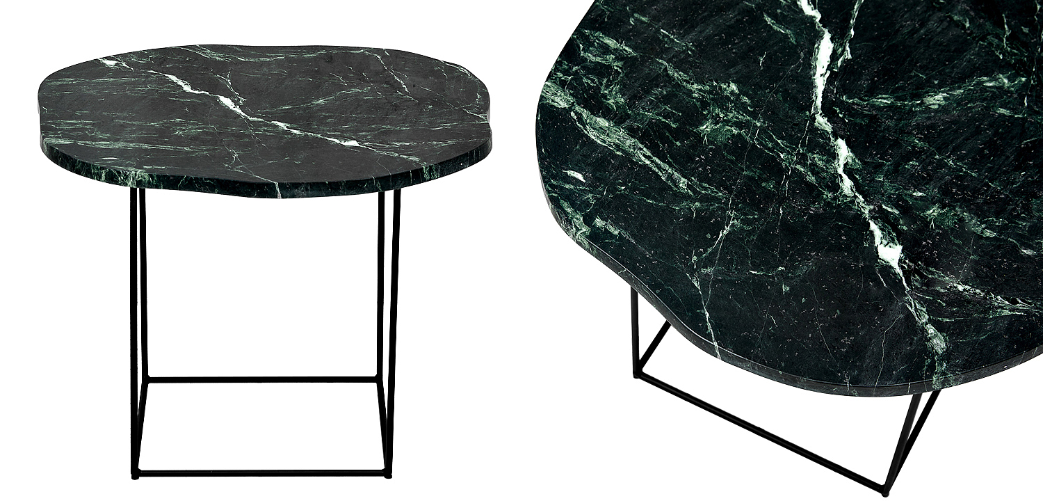 Кофейный стол с зелёной мраморной столешницей Gillespie Coffee Table Кофейный стол с зелёной мраморной столешницей Gillespie Coffee Table - Loft-Concept в Липецке