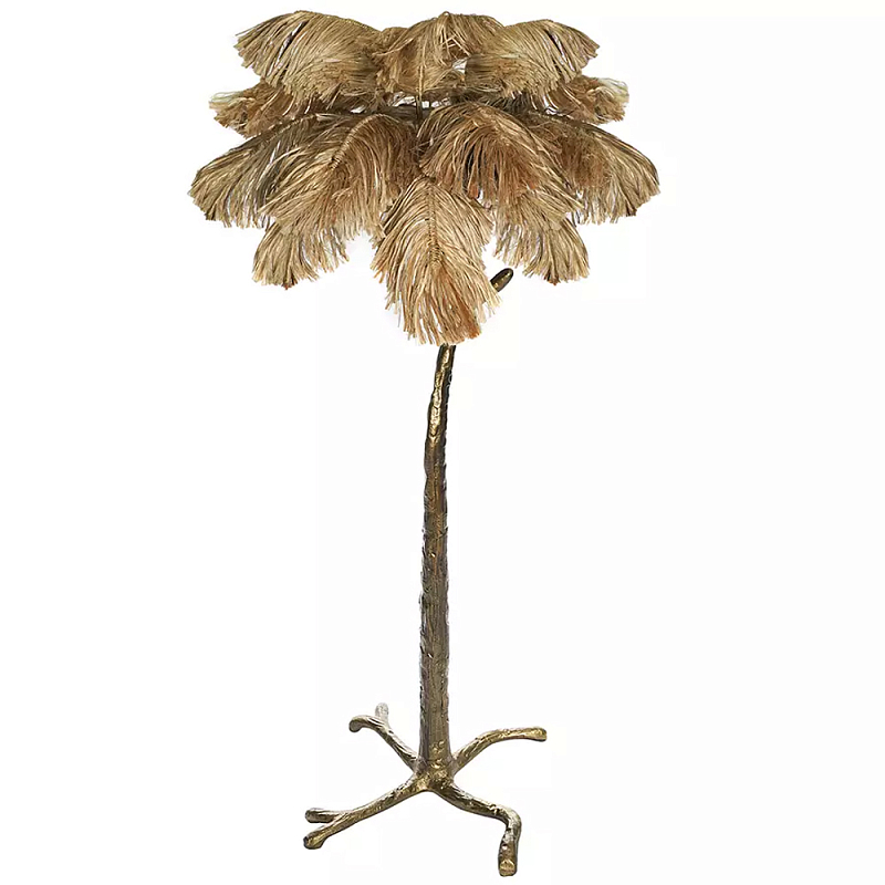 Торшер в виде пальмы Palm Tree Design Золотой Черный Торшер в виде пальмы Palm Tree Design Золотой Черный в Липецке | Loft Concept