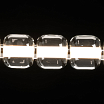 Люстра линейная с 6-ю прозрачными стеклянными плафонами округлой формы HANDLE GRAPE варинант исполнения - 5 | Loft Concept в Липецке