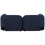 Дизайнерский двухместный диван с мягкими спинкой и подлокотниками синий Madelaine Sofa Blue варинант исполнения - 2 | Loft Concept в Липецке