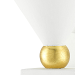 Бра с бело-золотыми плафоном в форме конуса Light Source варинант исполнения - 1 | Loft Concept в Липецке