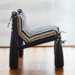 Кресло черно-белое со съемными подушками Celebrity варинант исполнения - 6 | Loft Concept в Липецке