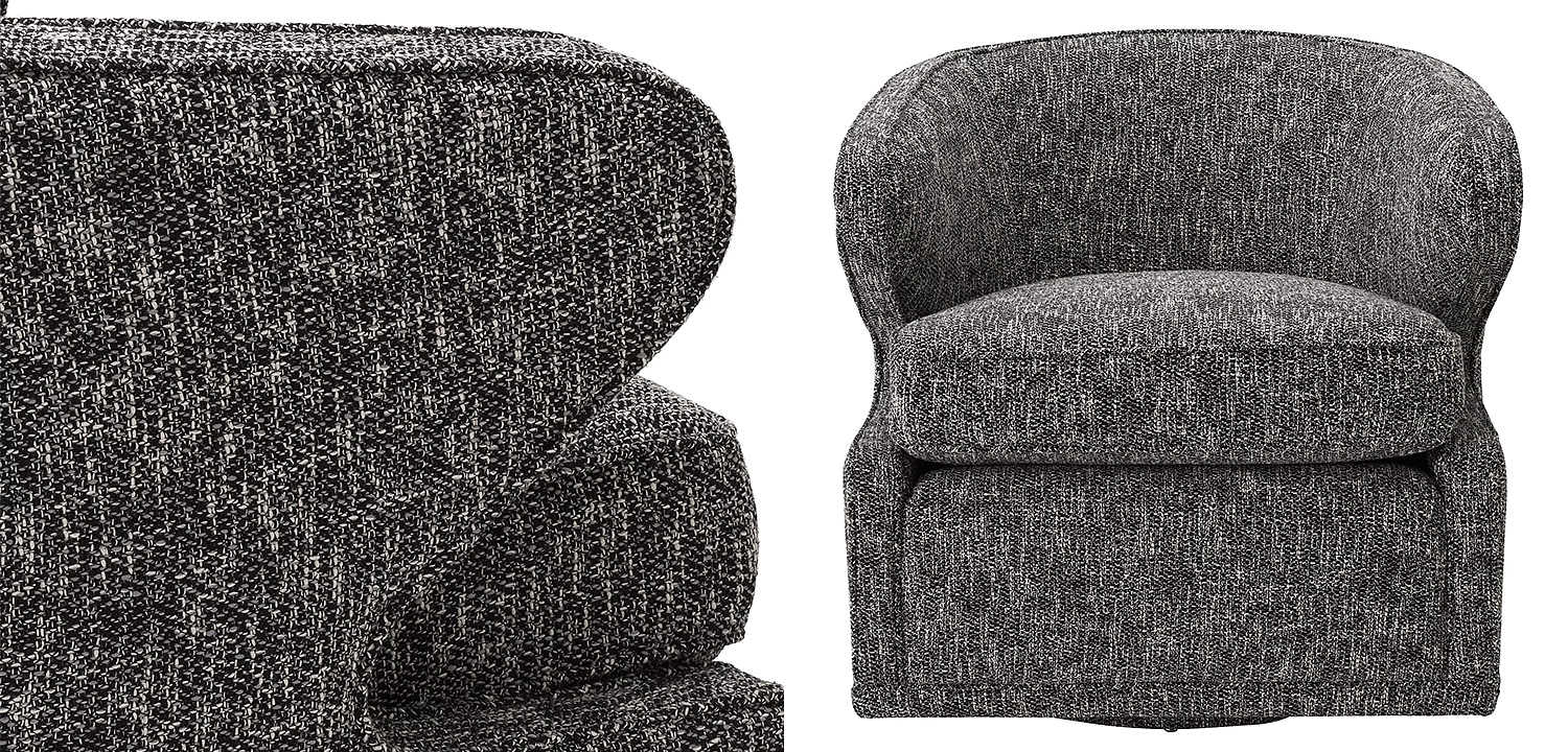 Кресло Eichholtz Swivel Chair Dorset Cambon Black Кресло Eichholtz Swivel Chair Dorset Cambon Black - Loft-Concept в Липецке