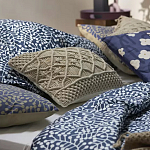 Постельное белье темно-синего цвета с рисунком Blossom Essence Sophie варинант исполнения - 6 | Loft Concept в Липецке