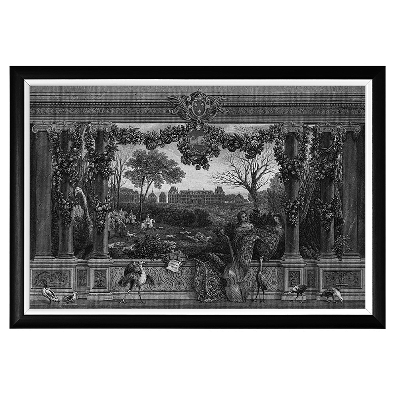 Постер Monceau Palace Poster Черный Белый Постер Monceau Palace Poster Черный Белый в Липецке | Loft Concept