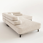 Диван угловой Saint-Trope на ножках с обивкой букле  варинант исполнения - 3 | Loft Concept в Липецке