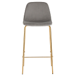 Барный стул на золотистых ножках VENDRAMIN Grey варинант исполнения - 2 | Loft Concept в Липецке