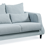 Диван Seldon с мягкими подушками голубое букле варинант исполнения - 3 | Loft Concept в Липецке