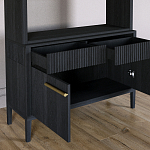 Стеллаж Primo с ящиками Черный дуб  варинант исполнения - 6 | Loft Concept в Липецке