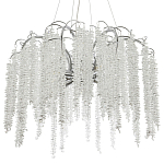 Люстра с хрустальными подвесками Bunch of Crystal Berries Silver Chandelier 8 варинант исполнения - 1 | Loft Concept в Липецке