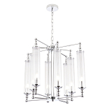 Люстра с 8-ю прозрачными цилиндрическими плафонами Jeanette варинант исполнения - 5 | Loft Concept в Липецке
