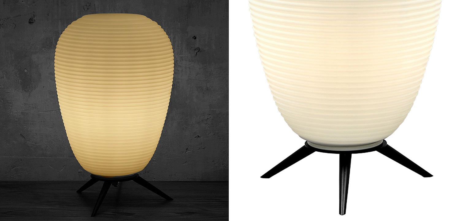 Настольная лампа в японском стиле Muir Glass Paper Lamp Настольная лампа в японском стиле Muir Glass Paper Lamp - Loft-Concept в Липецке
