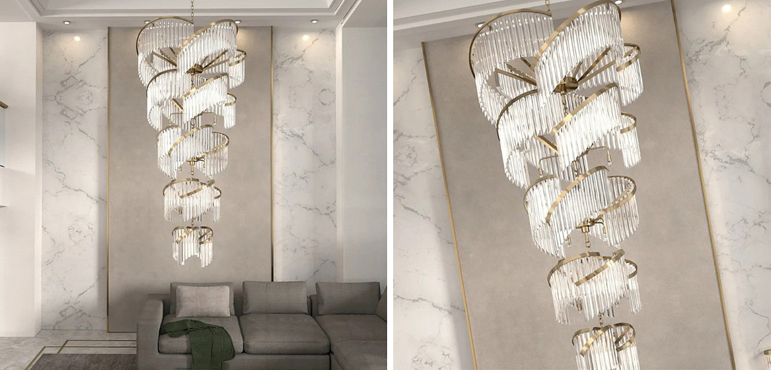 Большая Многоярусная Люстра для Высокого потолка Odeon Large Tiered Chandelier Большая Многоярусная Люстра для Высокого потолка Odeon Large Tiered Chandelier - Loft-Concept в Липецке