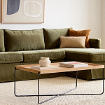 Журнальный стол с прямоугольной деревянной столешницей Urban Style Space варинант исполнения - 4 | Loft Concept в Липецке